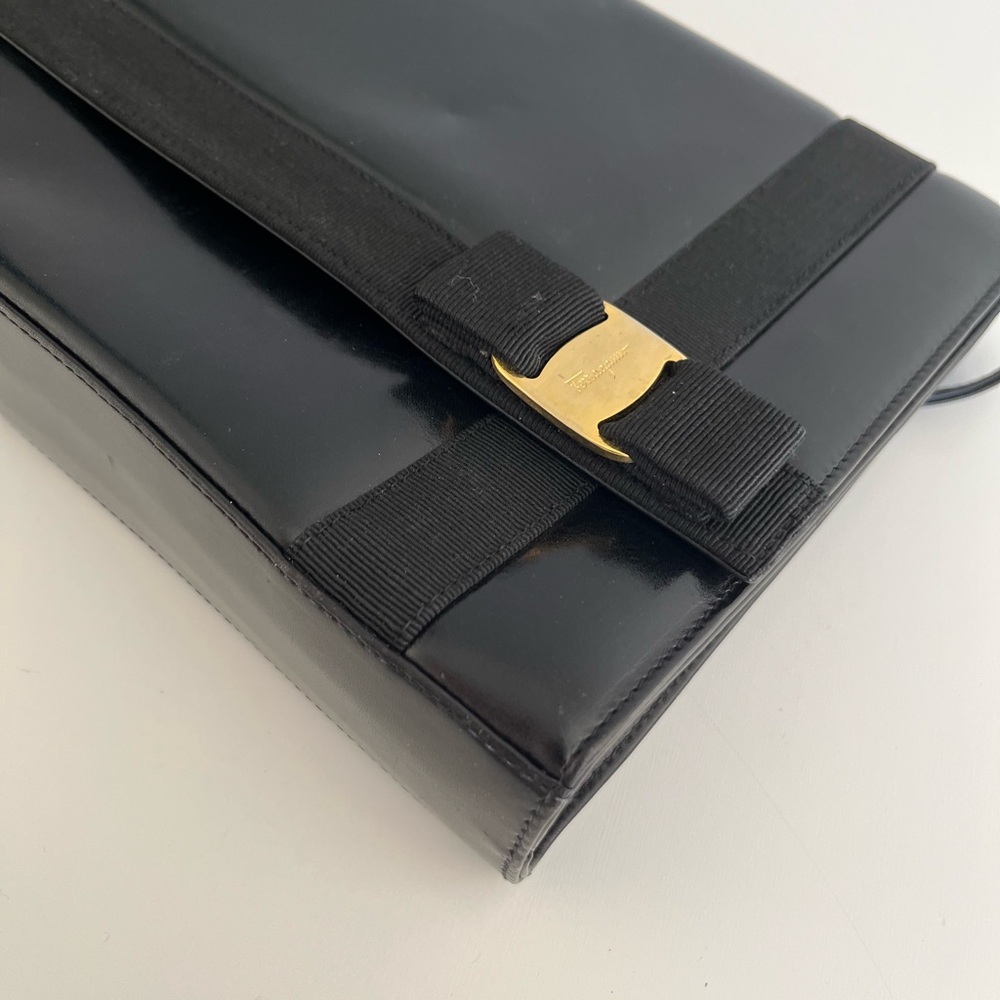 Auth VTG FERRAGAMO Leather Bag - Picture 6 of 10